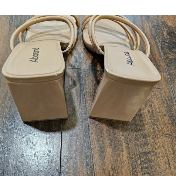 Abound Heel Sandals Size 10 Tan - Picture 4 of 4